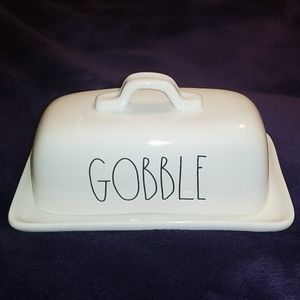 Rae Dunn Artisan Collection "Gobble" Butter Dish